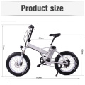 MOTORLIFE/OEM new model 20'' *4 fat tire folding electric bike,electric powered pedel cycles 27 speed